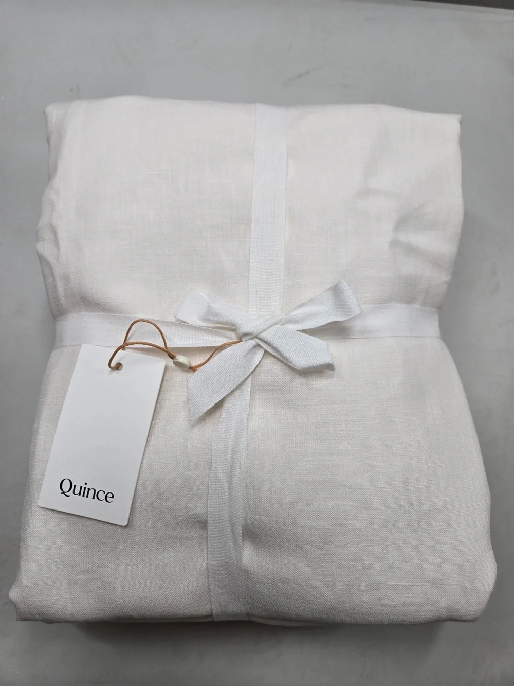 NWT QUINCE Set Of 2 48x84 European Linen Curtains Cream 0501